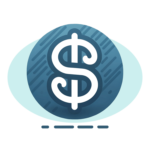 dollar sign cost icon